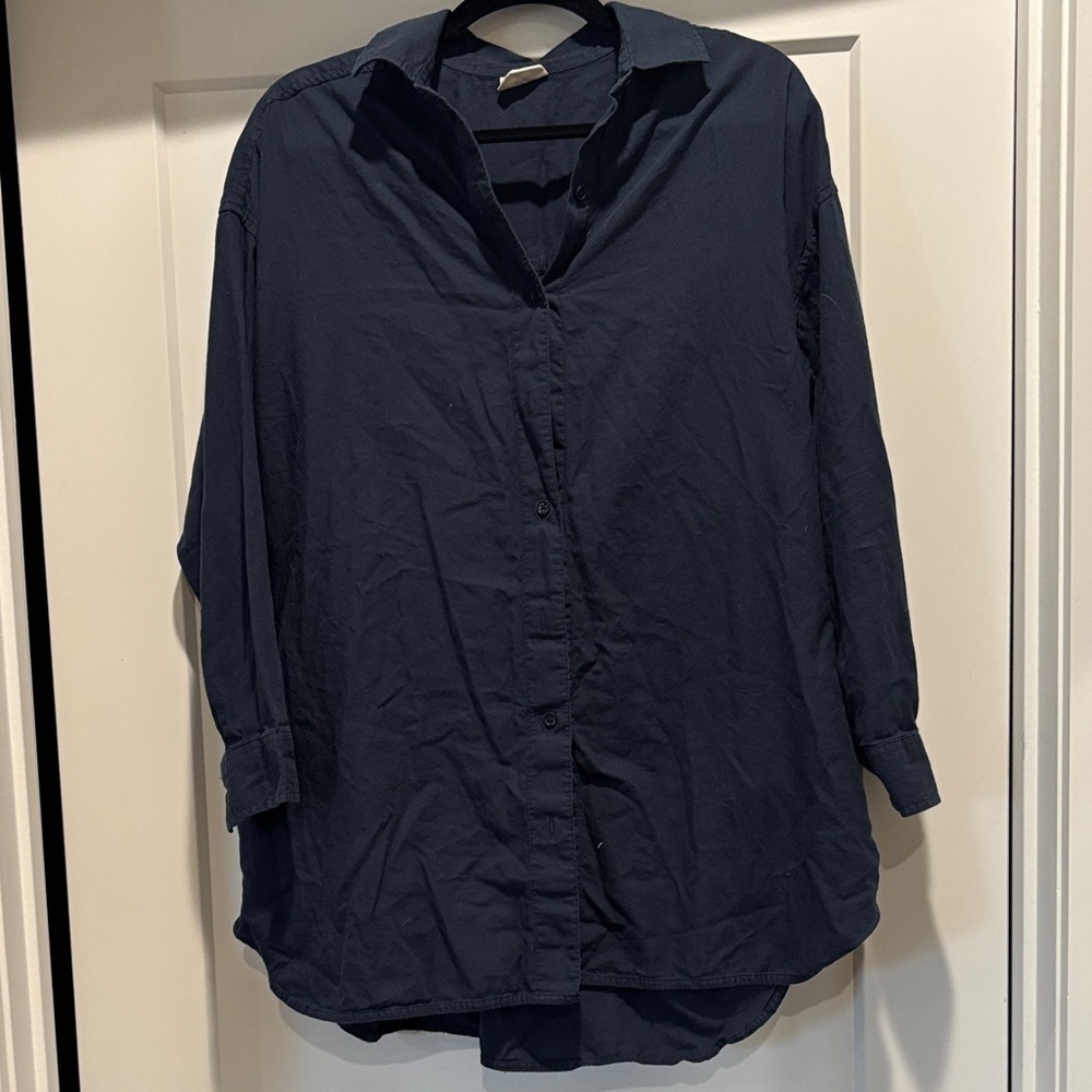Pact Oversized Button-Up Shirt